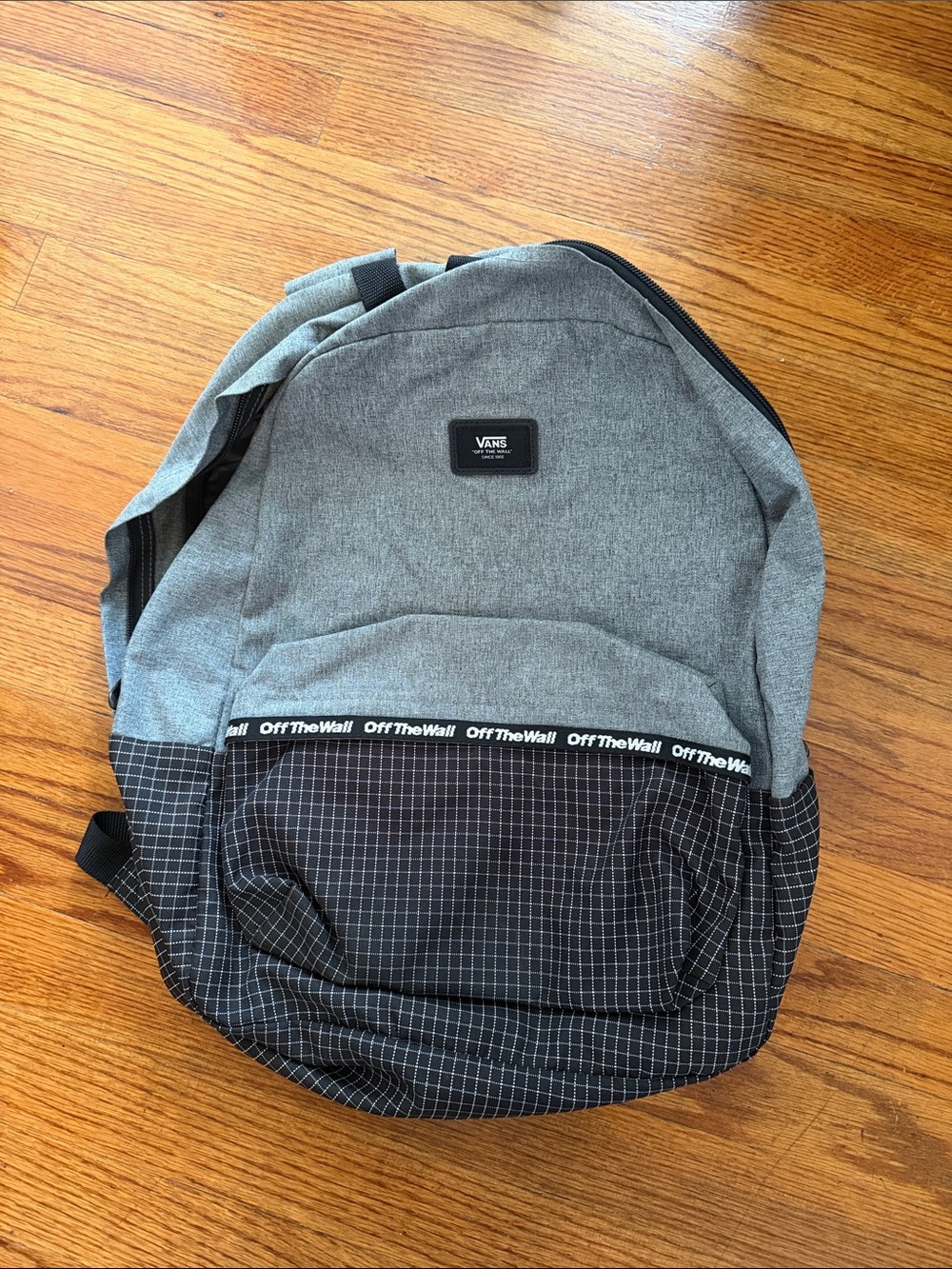 Vans Grey and Black 'Off The Wall' Men's Backpack